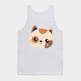 Cute Cat, Kitty, Kitten, Little Cat, Cute Animal Tank Top